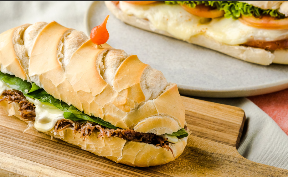 Beirute de carne desfiada